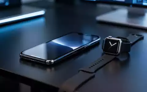 Smartphone und Smartwatch auf einem Schreibtisch, für digitale Vernetzung und Notfalltechnologie. - Foto: über boerse-global.de