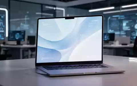 Moderner Laptop-Bildschirm mit einer abstrakten, sauberen Benutzeroberfläche in einem professionellen Büro. - Foto: über boerse-global.de
