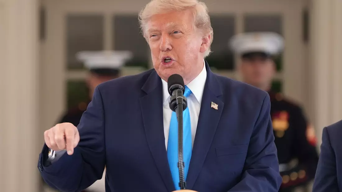 US-Präsident Trump hatte den Plan öffentlich gemacht. - Bild: Alex Brandon/AP/dpa