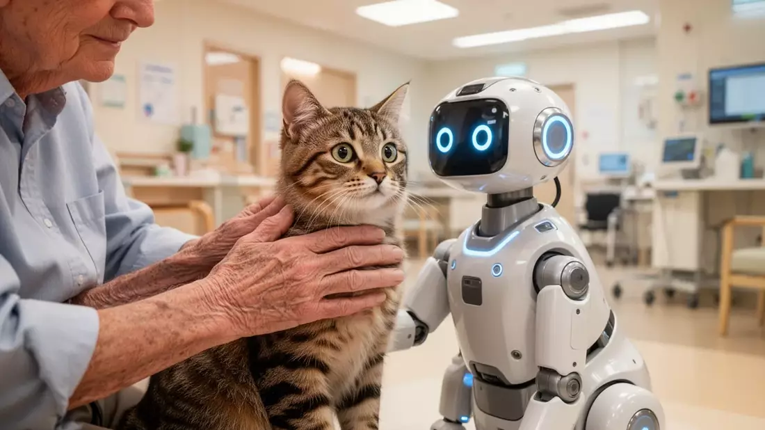 PBZ Korneuburg: Roboter-Katzen und -Hund bereichern Demenzbetreuung