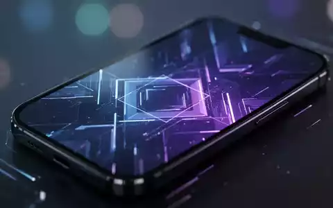 Nahaufnahme eines High-End-Smartphone-Bildschirms mit moderner, abstrakter digitaler Benutzeroberfläche. - Foto: über boerse-global.de