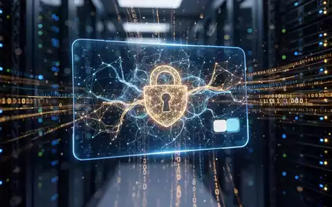Digitale Visualisierung von KI-gestützten Sicherheitssystemen im Zahlungsverkehr mit leuchtenden Datenströmen. - Foto: über boerse-global.de