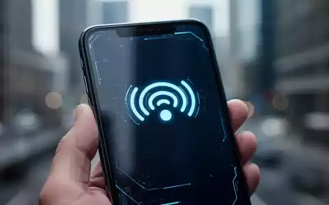Nahaufnahme eines Smartphone-Bildschirms mit Mobilfunksignal-Balken vor unscharfem Stadtbild. - Foto: über boerse-global.de