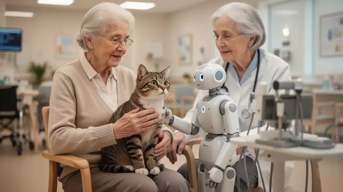 PBZ Korneuburg: Roboter-Katzen und Hund bereichern Demenzpflege