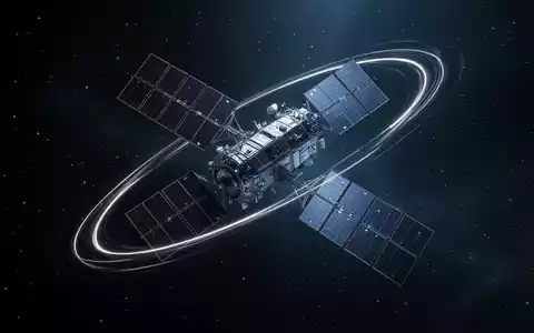 Abstrakte Darstellung von Satellitenkommunikation und globaler Vernetzung im Weltraum. - Foto: über boerse-global.de