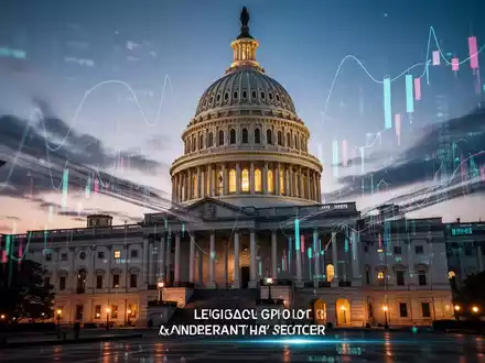 Das US-Kapitol in der Abenddämmerung symbolisiert den ins Stocken geratenen Gesetzgebungsprozess zur Kryptowährungsregulierung. - Foto: über boerse-global.de