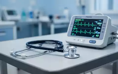 Stethoskop und Herzfrequenzmesser in einer klinischen Umgebung als Symbol für die kardiale Gesundheitsüberwachung. - Foto: über boerse-global.de
