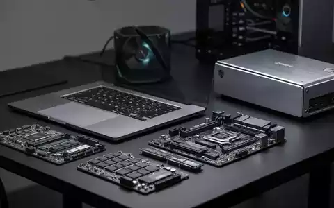 Moderner Laptop und interne PC-Hardware auf einem Schreibtisch, symbolisieren steigende Technologiekosten. - Foto: über boerse-global.de