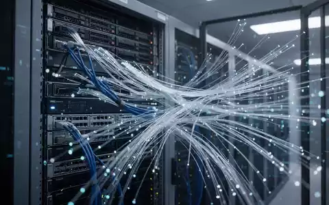 Digitale Datenströme in einem modernen Rechenzentrum, die die Rechenleistung von Solana symbolisieren. - Foto: über boerse-global.de