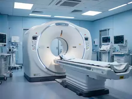 Moderner Computertomograph in einer hellen, hochmodernen medizinischen Diagnoseeinrichtung. - Foto: über boerse-global.de