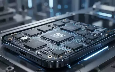 Nahaufnahme einer modernen Smartphone-Platine mit Mikrochips vor einem unscharfen Hintergrund einer Fertigungsanlage. - Foto: über boerse-global.de