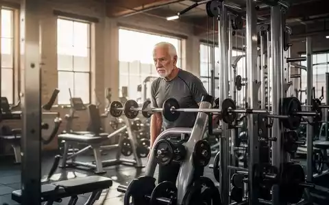 Ein fokussierter Sportler trainiert in einem professionell beleuchteten Fitnessstudio an modernen Kraftgeräten. - Foto: über boerse-global.de