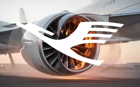 Abstraktes Bild eines modernen Strahltriebwerks in der Morgendämmerung als Symbol für die Luftfahrtbranche. - Foto: über boerse-global.de