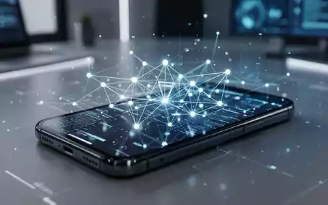 Ein Smartphone zeigt eine digitale Datenschnittstelle für sichere mobile Kommunikation und Datenschutztechnologie. - Foto: über boerse-global.de