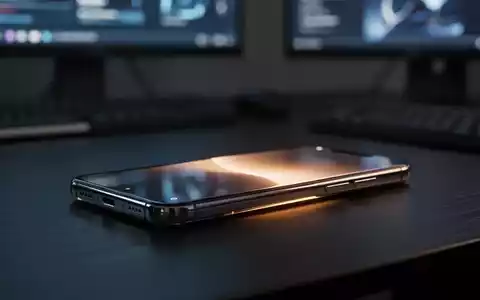 Ein modernes Smartphone auf einem dunklen Schreibtisch bei gedimmter Beleuchtung. - Foto: über boerse-global.de