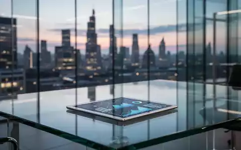Abstrakte Datenvisualisierungen auf einem Tablet in einem modernen Bürogebäude als Symbol für EU-Nachhaltigkeitsberichte. - Foto: über boerse-global.de