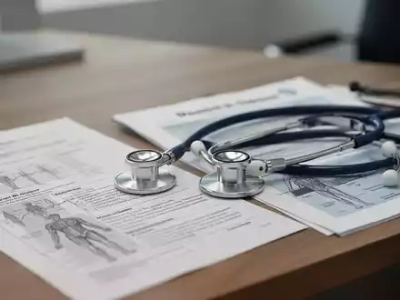 Stethoskop auf einem Schreibtisch in einer Arztpraxis als Symbol für die hausärztliche Diagnostik. - Foto: über boerse-global.de