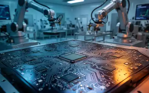 Nahaufnahme eines Siliziumwafers in einer High-Tech-Chipfertigungsanlage, die globale Halbleitermarkttrends repräsentiert. - Foto: über boerse-global.de