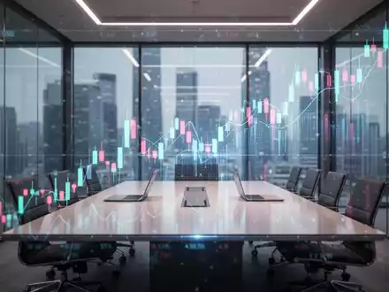 Digitale Aktienkurse und Finanzdaten auf einem modernen Büro-Bildschirm zur Darstellung des Halbjahresberichts. - Foto: über boerse-global.de