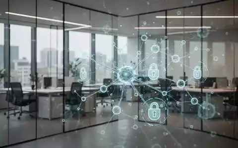 Modernes Bürointerieur mit digitalen neuronalen Netzgrafiken, die EU-KI-Regulierung und Datentransparenz darstellen. - Foto: über boerse-global.de