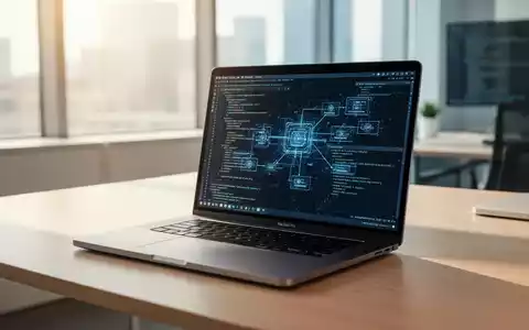 Ein modernes MacBook Pro auf einem minimalistischen Schreibtisch, das macOS-Softwareupdates und Systemsicherheit darstellt. - Foto: über boerse-global.de