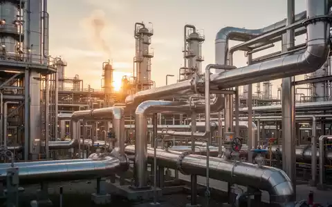 Moderne Industrieanlage bei Sonnenuntergang als Symbol für wirtschaftliches Wachstum und industrielle Leistung. - Foto: über boerse-global.de