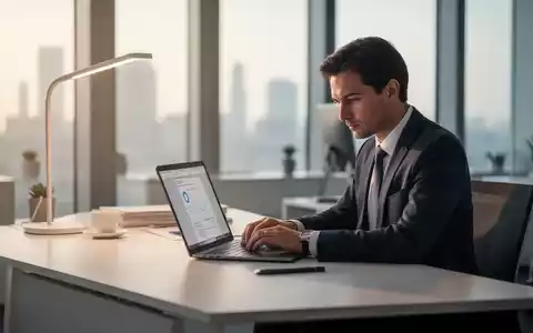 Ein fokussierter Berufstätiger an einem minimalistischen Schreibtisch, der Konzentration und mentale Klarheit symbolisiert. - Foto: über boerse-global.de