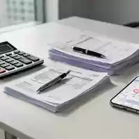 Ein moderner Schreibtisch mit Taschenrechner, Dokumenten und einem Kalender, der auf steuerliche Fristen hinweist. - Foto: über boerse-global.de