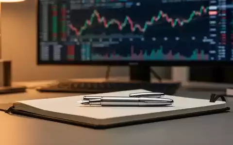 Moderner Schreibtisch im Finanzbüro mit unscharfen Aktiencharts auf einem Monitor im Hintergrund. - Foto: über boerse-global.de