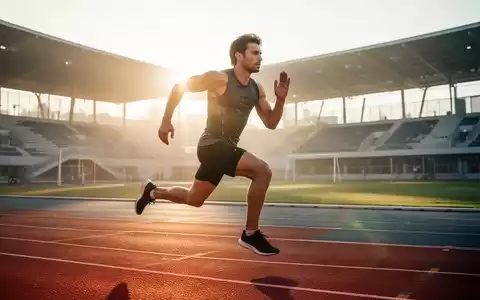 Eine fokussierte Person beim Lauftraining in der Morgendämmerung auf einer modernen Sportanlage. - Foto: über boerse-global.de