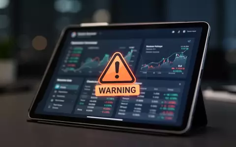 Digitales Tablet mit einer Warnmeldung zu betrügerischen Finanzanlagen in einer professionellen Büroumgebung. - Foto: über boerse-global.de