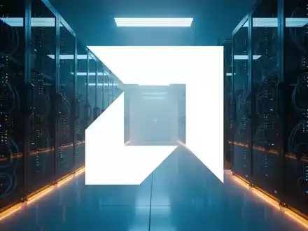 Modernes Rechenzentrum mit leuchtenden Server-Racks als Symbol für Cloud-Infrastruktur und Hochleistungs-Computing. - Foto: über boerse-global.de