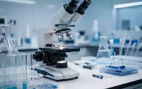 Medizinisches Labor mit Mikroskop und medizinischen Analysegeräten als Symbol für die HPV-Forschung. - Foto: über boerse-global.de