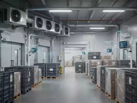 Modernes Logistikzentrum mit Temperaturüberwachung für die effiziente und nachhaltige Lagerung von Lebensmitteln. - Foto: über boerse-global.de