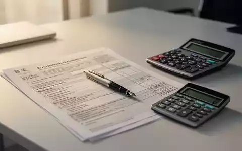 Ein Schreibtisch mit Steuerformularen, Taschenrechner und Füllfederhalter als Symbol für die Einkommensteuererklärung. - Foto: über boerse-global.de