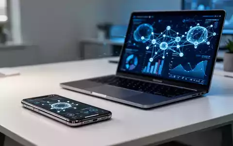 Ein modernes Smartphone und Laptop mit Datenvisualisierung, die die Integration von Google-Gemini-KI-Tools darstellen. - Foto: über boerse-global.de