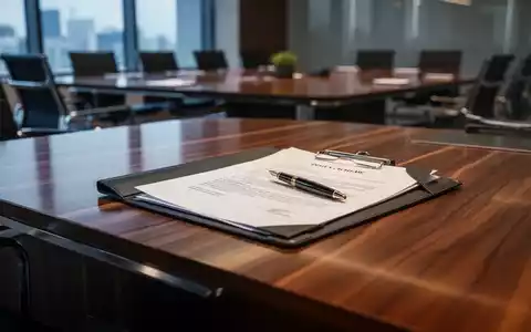 Ein Schreibtisch im Büro mit einer Rechtsakte und einem Füllfederhalter, die rechtliche Dokumente symbolisieren. - Foto: über boerse-global.de