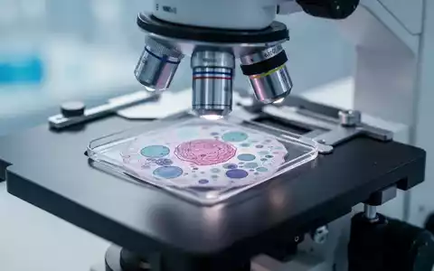 Mikroskopische Aufnahme einer Gewebeprobe in einem modernen medizinischen Labor zur Erforschung von Magen-Darm-Erkrankungen. - Foto: über boerse-global.de