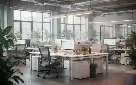 Moderner, heller Büroarbeitsplatz in einem Industrieunternehmen mit ergonomischer Ausstattung und Fokus auf Gesundheit. - Foto: über boerse-global.de