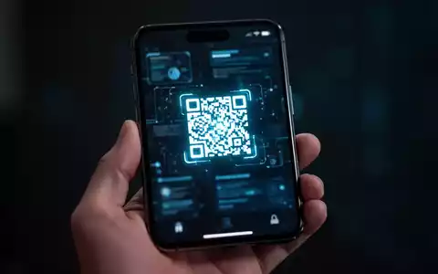 Ein Smartphone mit einem QR-Code auf dem Display als Symbol für digitale Sicherheitsrisiken und Betrugsversuche. - Foto: über boerse-global.de