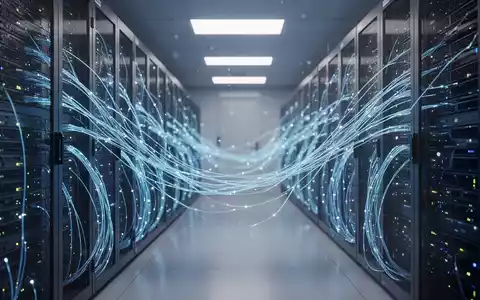 Moderne Serverinfrastruktur mit leuchtenden Glasfaserkabeln als Symbol für digitale Sicherheit und Cloud-Compliance. - Foto: über boerse-global.de