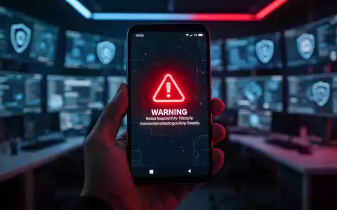 Ein Smartphone mit einer Sicherheitswarnung auf dem Display als Symbol für Android-Malware und Cyberbetrug. - Foto: über boerse-global.de