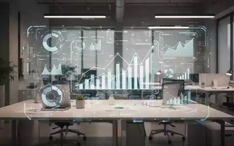 Ein moderner Büroarbeitsplatz mit digitalen Datenvisualisierungen zur Analyse von KI-Einflüssen auf den Arbeitsmarkt. - Foto: über boerse-global.de