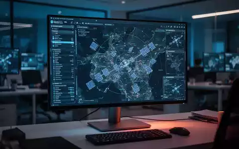 Ein moderner Computerbildschirm zeigt eine digitale Satellitenkarte als Symbol für die KI-Kontroverse. - Foto: über boerse-global.de