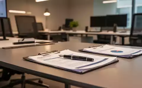 Moderner, barrierefreier Büroarbeitsplatz mit ergonomischer Ausstattung und Dokumenten auf dem Schreibtisch. - Foto: über boerse-global.de