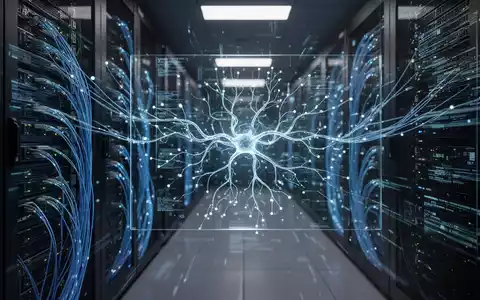 Digitale Datenströme und leuchtende Glasfaserkabel in einem modernen Serverraum als Symbol für Cybersicherheit. - Foto: über boerse-global.de