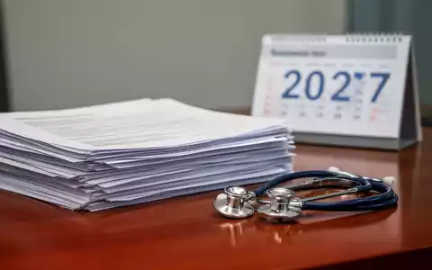 Stapel mit Gesetzestexten und einem Stethoskop auf einem Schreibtisch vor einem verschwommenen Kalender. - Foto: über boerse-global.de