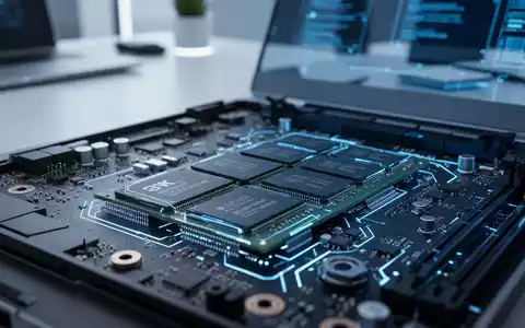 Nahaufnahme eines Laptop-Mainboards zur Visualisierung der Speicheroptimierung von Windows 11. - Foto: über boerse-global.de