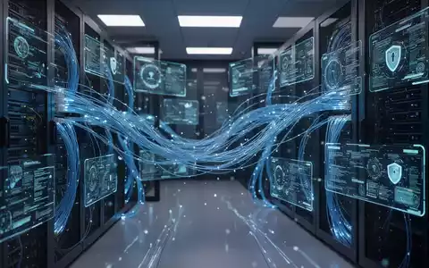 Digitale Datenströme und leuchtende Serverlandschaften als Symbol für KI-Sicherheit und Cybersicherheit. - Foto: über boerse-global.de