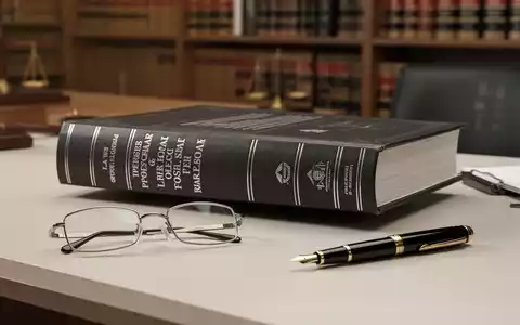 Ein Fachbuch zum Sozialrecht auf einem Schreibtisch in einer Kanzlei, umgeben von einer Brille und einem Füllfederhalter. - Foto: über boerse-global.de
